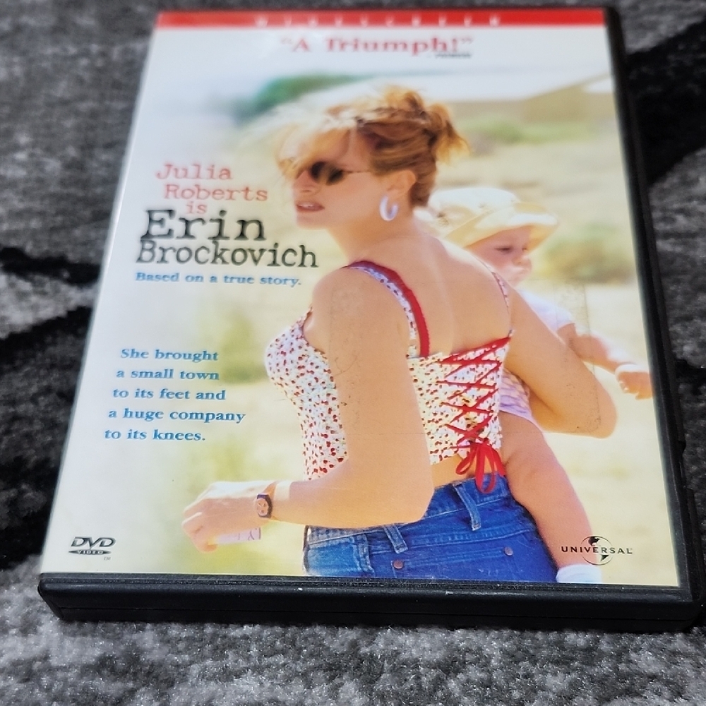 ERIN BROCKOVICH TRUE STORY BIOGRAPHICAL LEGAL  DRAMA DVD